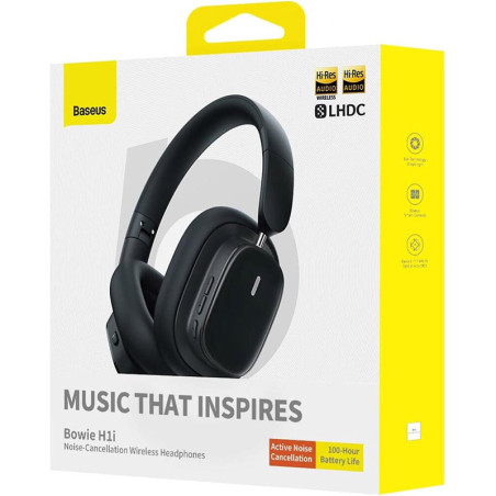 Casque sans fil Bowie H1i à réduction de bruit Noir - BASEUS - A00050402113-00