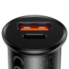 Chargeur de voiture USB-A + Type-C 30W PPS Noir - BASEUS - CCALL-BS01.