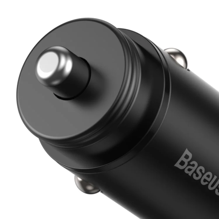 Chargeur de voiture USB-A + Type-C 30W PPS Noir - BASEUS - CCALL-BS01.