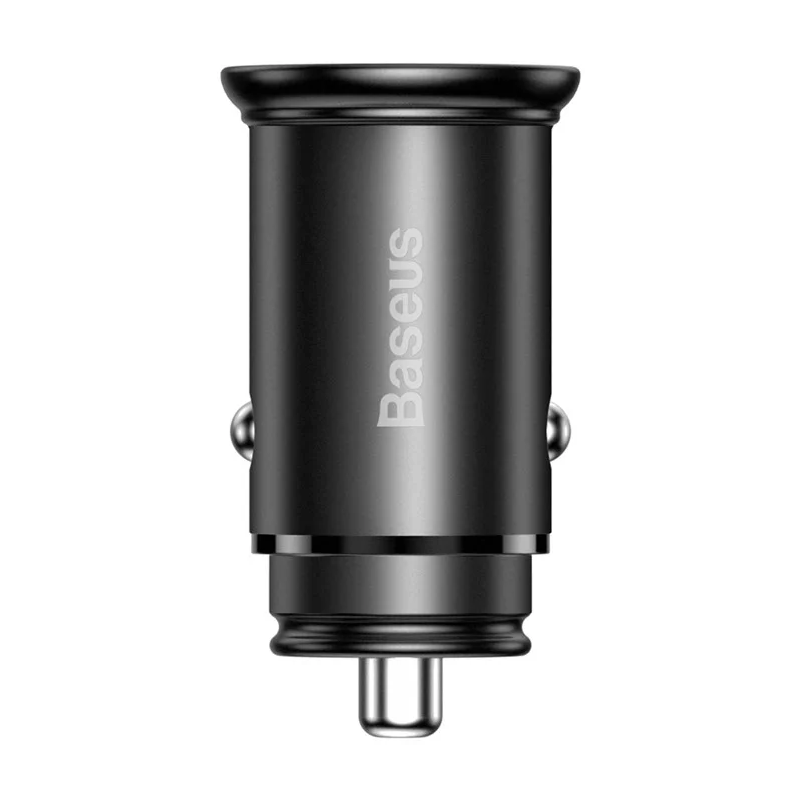 Chargeur de voiture USB-A + Type-C 30W PPS Noir - BASEUS - CCALL-BS01.
