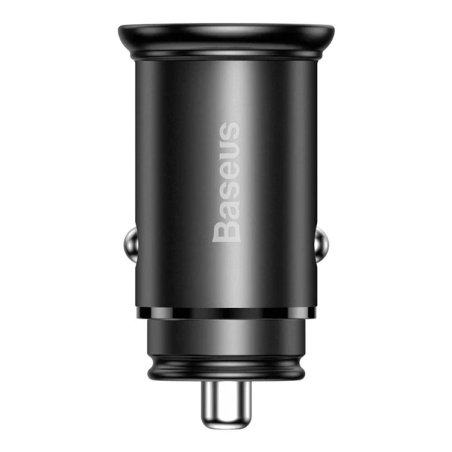 Chargeur de voiture USB-A + Type-C 30W PPS Noir - BASEUS - CCALL-BS01.