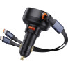 Chargeur de voiture Enjoyment USB avec câble USB-C et Lightning 60W Noir - BASEUS - C00057802111-02