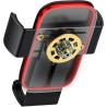 Support de téléphone Metal Age II Gravity pour voiture Noir/Rouge - BASEUS - SUJS000001