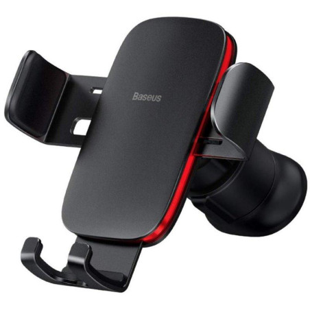 Support de téléphone Metal Age II Gravity pour voiture Noir/Rouge - BASEUS - SUJS000001