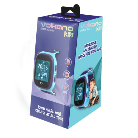 Montre connectée enfant Find Me 4G GPS Bleu - VOLKANO - VOL_VK_5032_BL