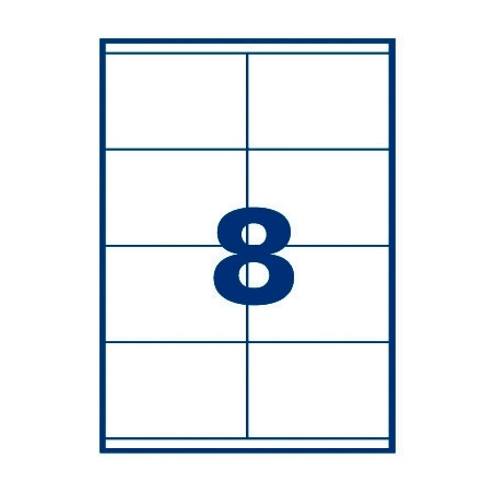 Boîte de 800 étiquettes adresse coin carré 105x70 mm Blanc - EXCELLENCE - 140911
