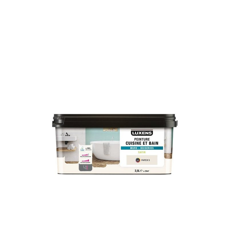 Peinture Mur Et Boiserie Paper 5 Luxens Paper 5 Satiné 2.5 L