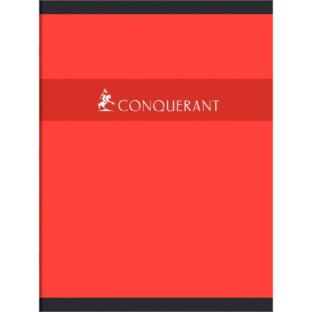 Cahier piqûre seyès 192 pages 24X32cm 70g Assortis - CONQUERANT - 412517
