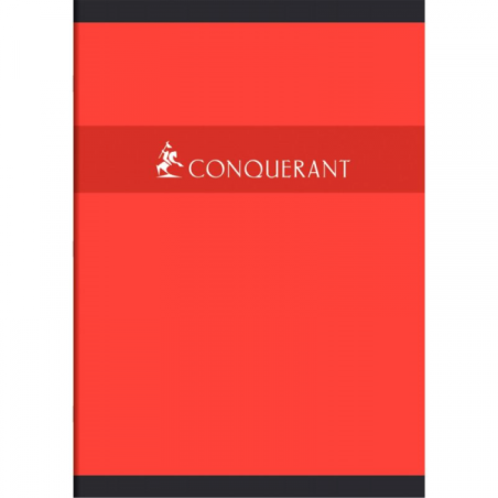 Cahier piqûre seyès 192 pages 21X29,7cm 70g Assortis - CONQUERANT - 531033