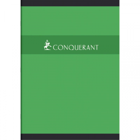 Cahier piqûre seyès 192 pages 21X29,7cm 70g Assortis - CONQUERANT - 531033