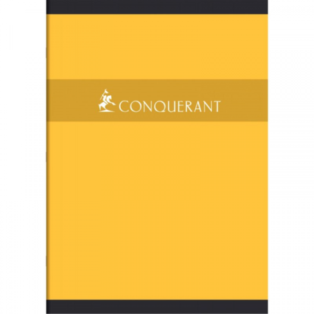 Cahier piqûre seyès 192 pages 21X29,7cm 70g Assortis - CONQUERANT - 531033