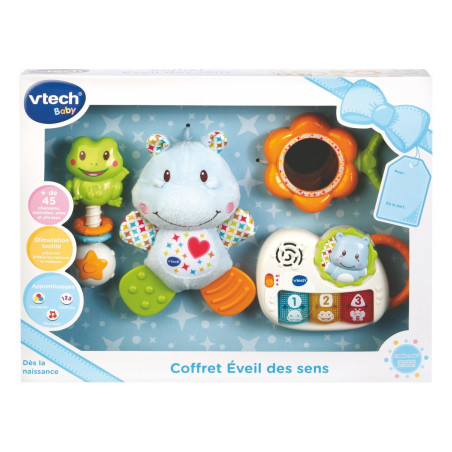 Coffret naissance Eveil des sens Bleu - Dès la Naissance