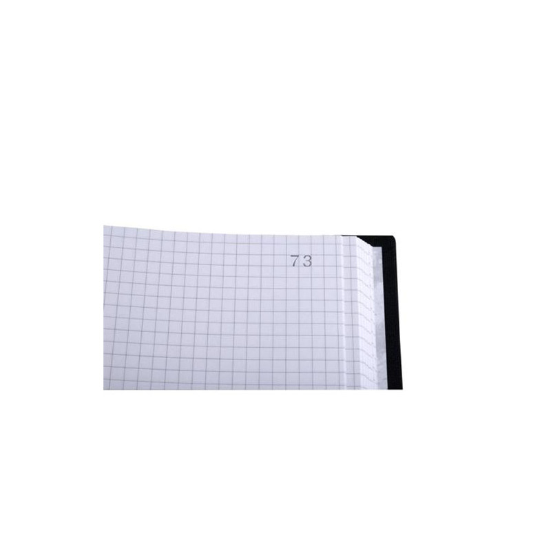 Registre toilé 200 pages foliotées 5x5mm A4 Noir - EXACOMPTA - 102427