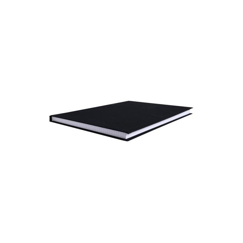 Registre toilé 200 pages foliotées 5x5mm A4 Noir - EXACOMPTA - 102427