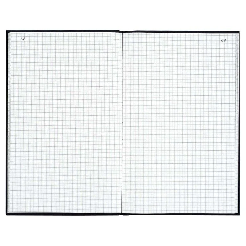 Registre toilé 200 pages foliotées 5x5mm A4 Noir - EXACOMPTA - 102427