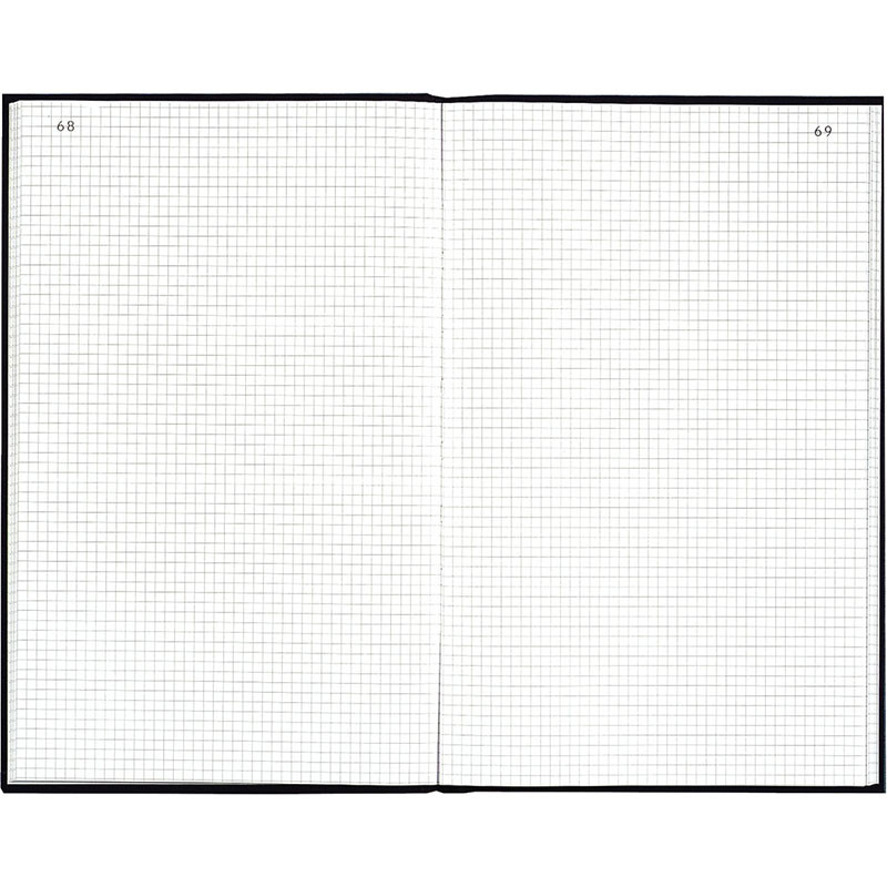 Registre toilé 200 pages foliotées 5x5mm A4 Noir - EXACOMPTA - 102427