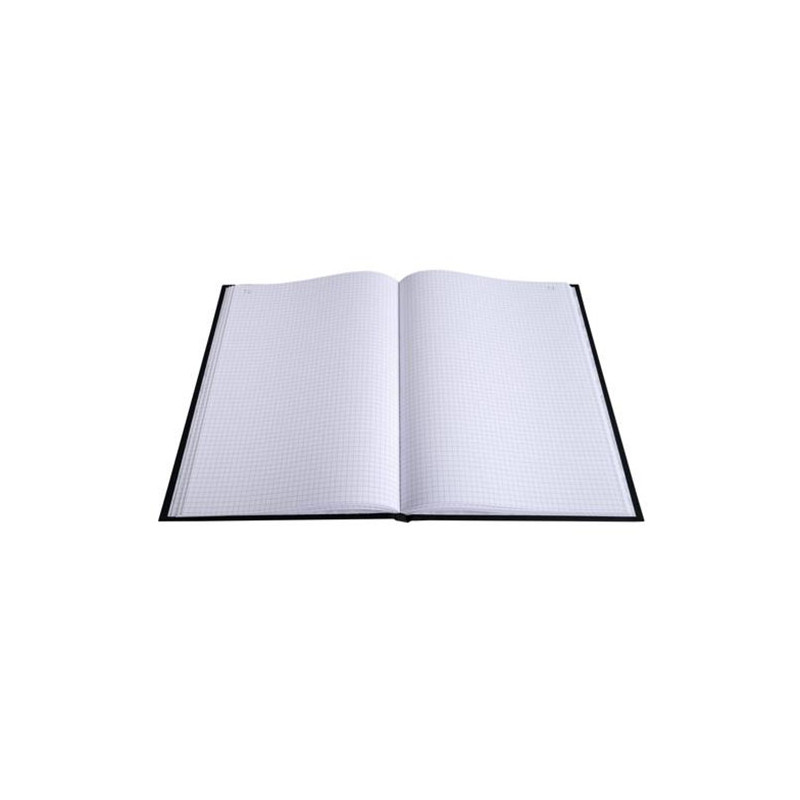 Registre toilé 200 pages foliotées 5x5mm A4 Noir - EXACOMPTA - 102427