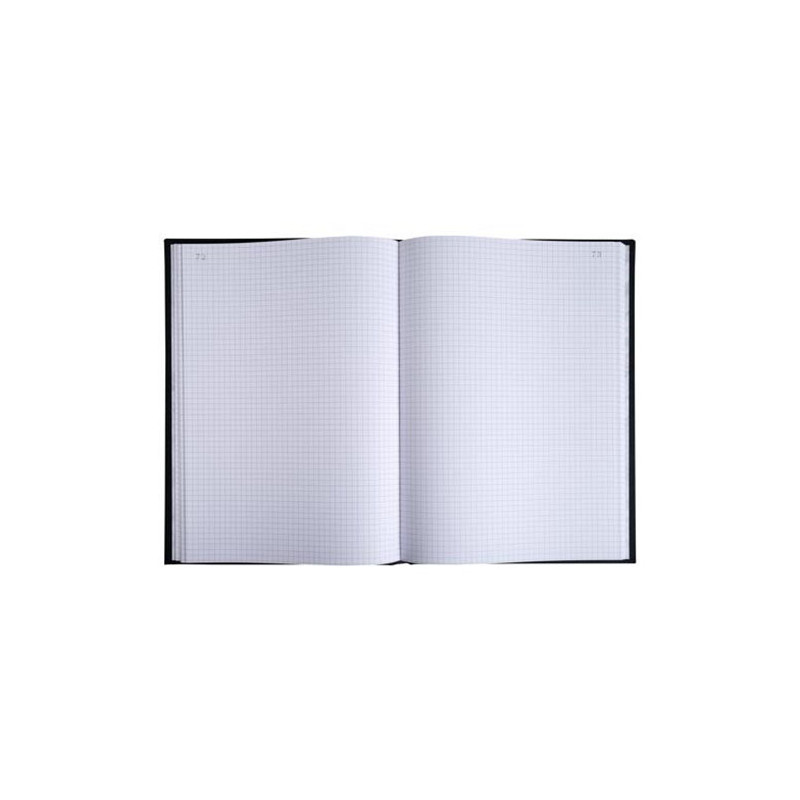 Registre toilé 200 pages foliotées 5x5mm A4 Noir - EXACOMPTA - 102427