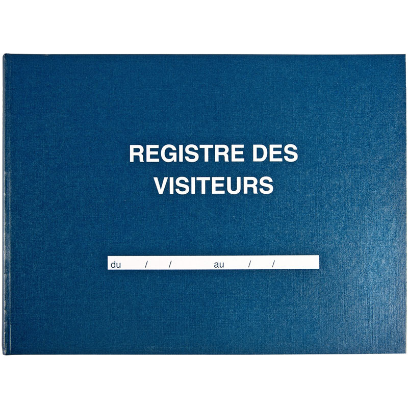 Registre des visiteurs 96 pages A4 Bleu - LEBON & VERNAY - 189553