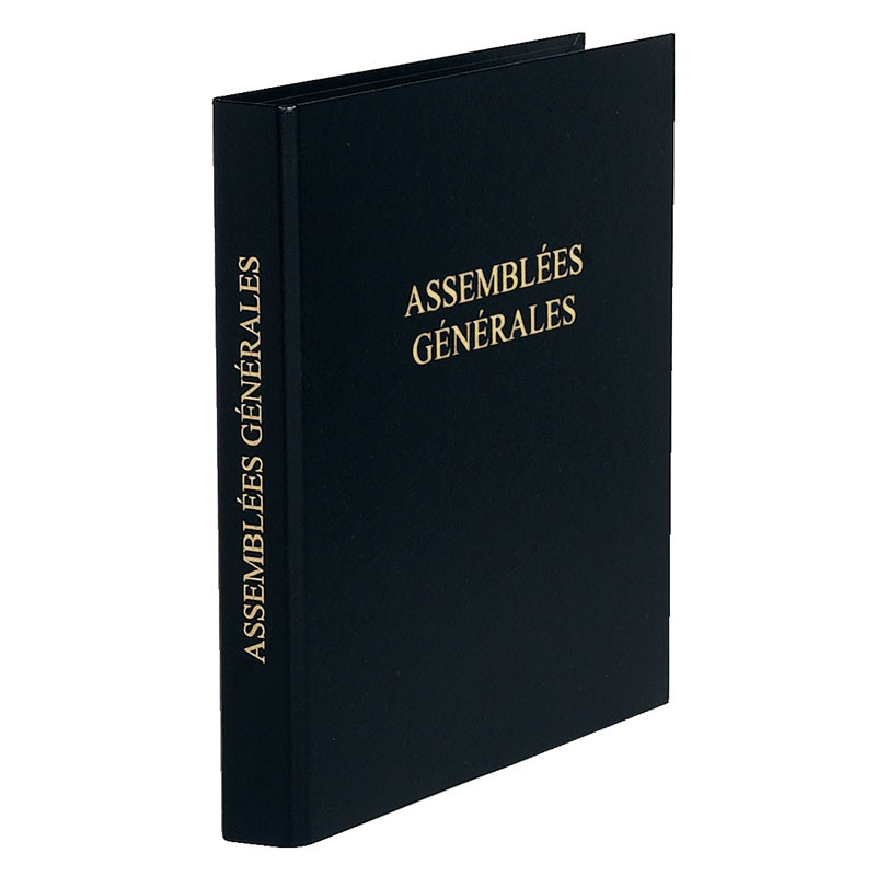 Classeur registre assemblées générales Noir - EXACOMPTA - 377603
