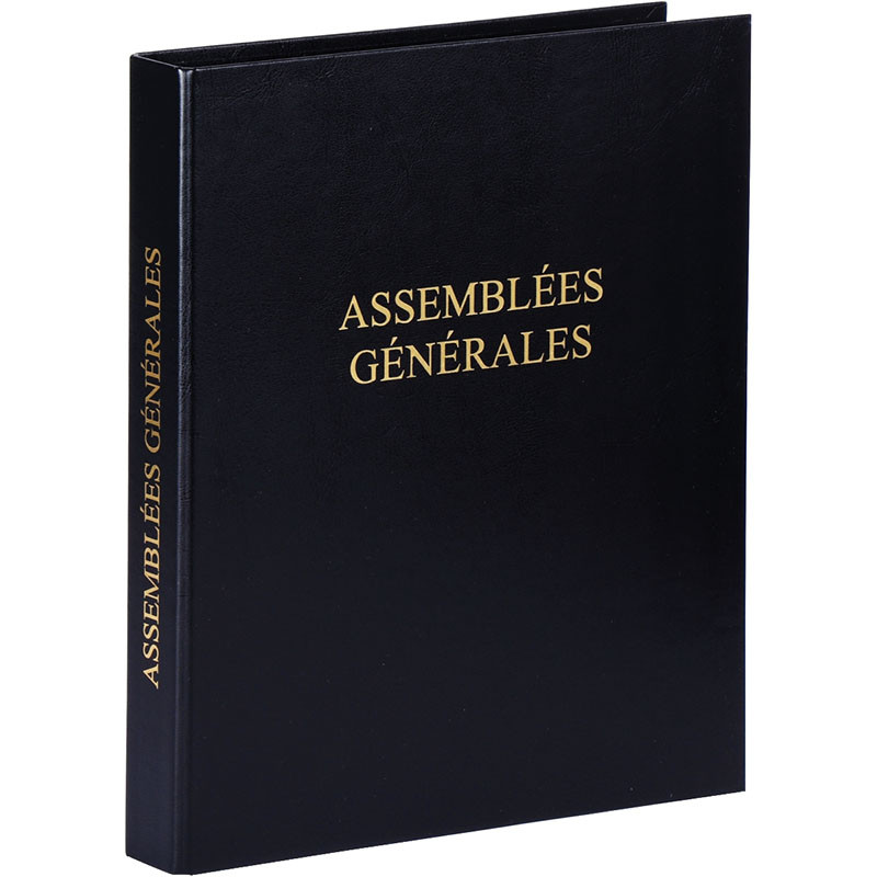 Classeur registre assemblées générales Noir - EXACOMPTA - 377603