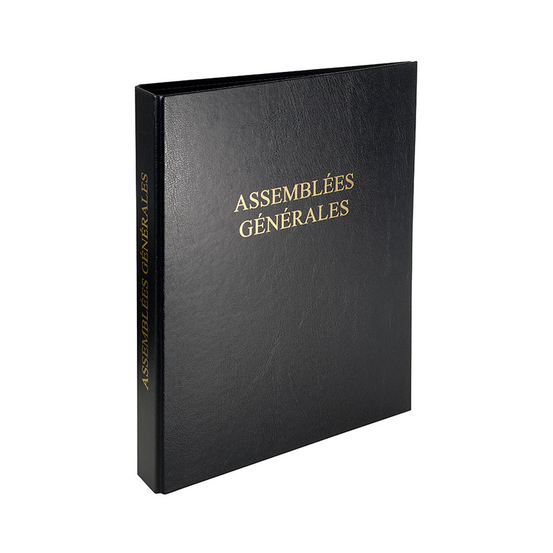 Classeur registre assemblées générales Noir - EXACOMPTA - 377603