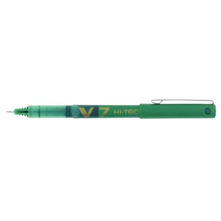 Stylo roller V7 Hi-Tecpoint pointe moyenne 0,7mm Vert - PILOT - 795549