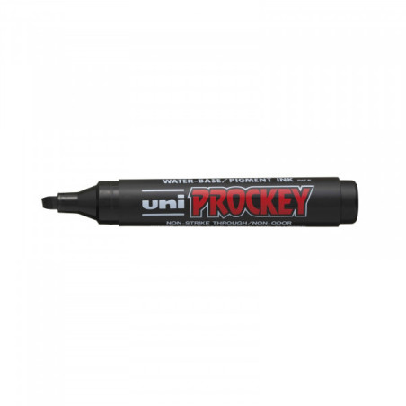 Marqueur indélébile Prockey pointe biseautée Noir - UNIBALL - 439000