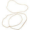Boîte de 100 g de bracelets blonds étroits 180mm - WONDAY - 261534