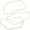 Pack de 100g élastiques en caoutchouc 200x1,8mm Ambre - WONDAY - 326633 