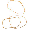 Boîte de 100 g de bracelets blonds étroits 150mm - WONDAY - 497387
