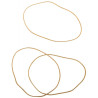 Boîte de 100 g de bracelets blonds étroits 120mm - WONDAY - 573584