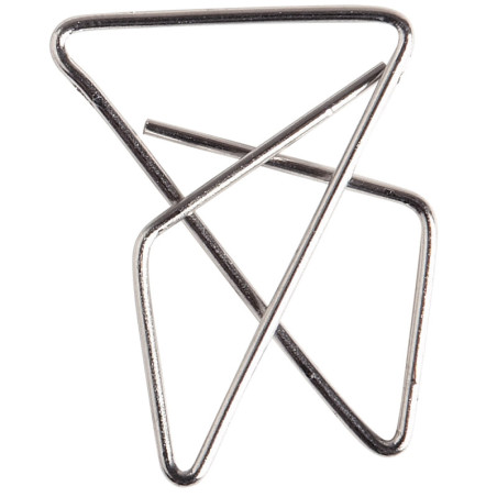 Boîte de 100 attaches lettres nickelé 30x40mm - WONDAY - 858296