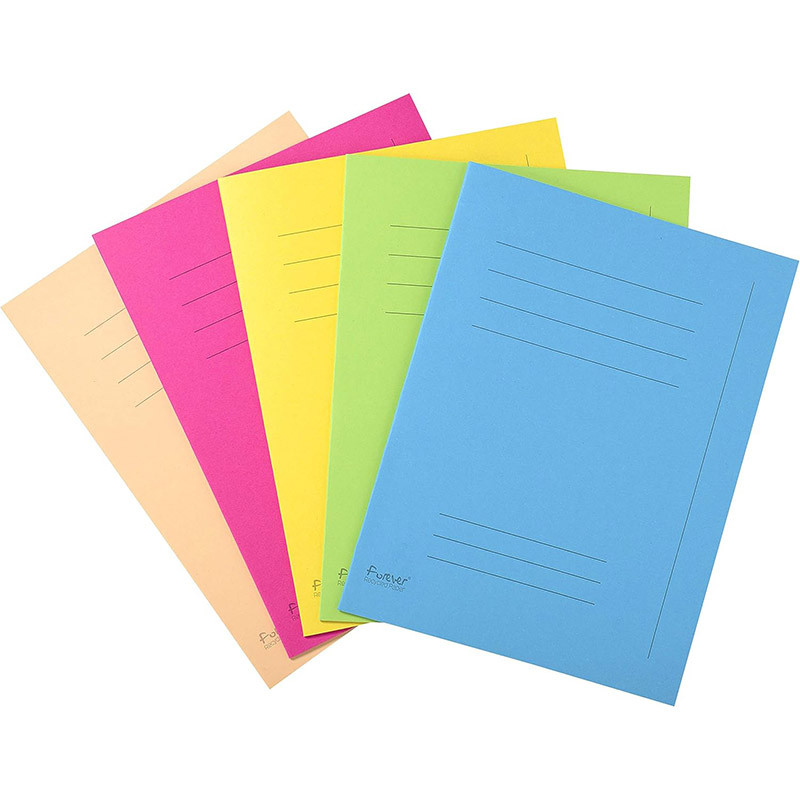 Paquet de 50 chemises pré-imprimées FOREVER 220g, format 24x32 cm, coloris assortis