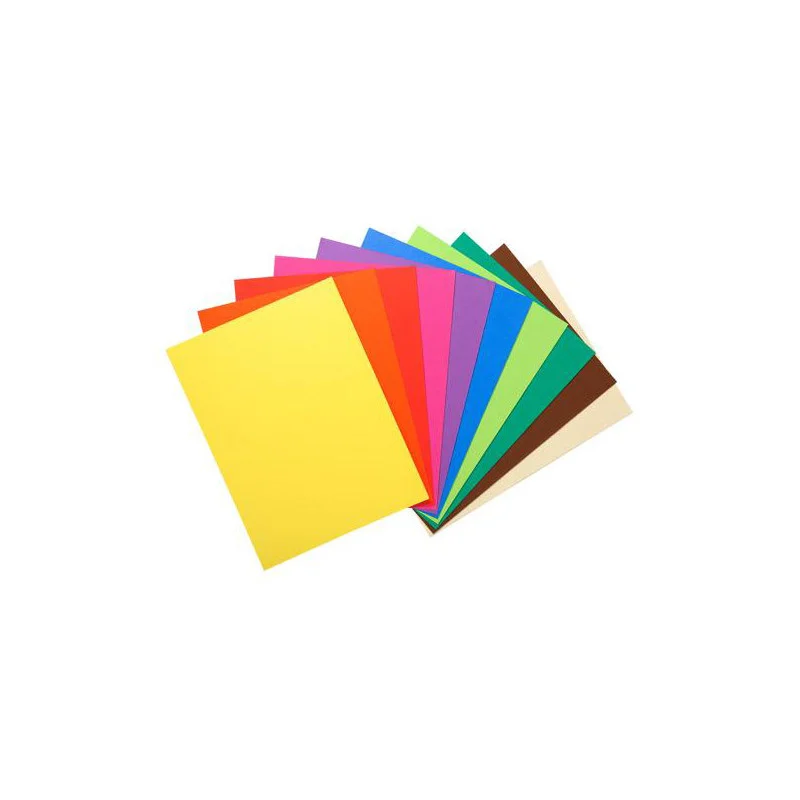 Paquet de 100 chemises FLASH en carte recyclée 220g, coloris assortis