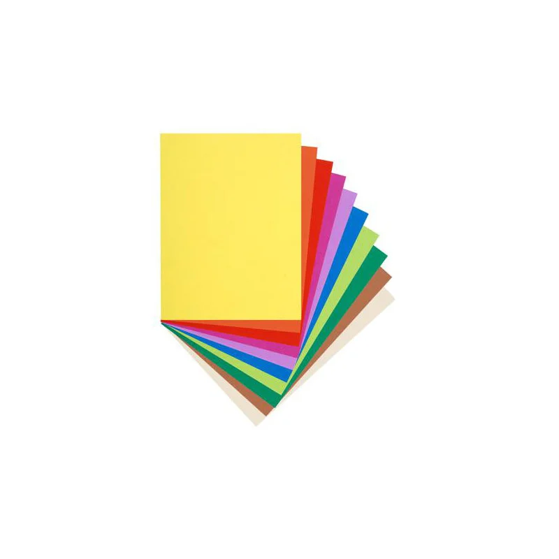 Paquet de 100 chemises FLASH en carte recyclée 220g, coloris assortis