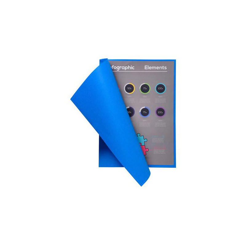 Paquet de 100 chemises FLASH en carte recyclée 220g, coloris assortis