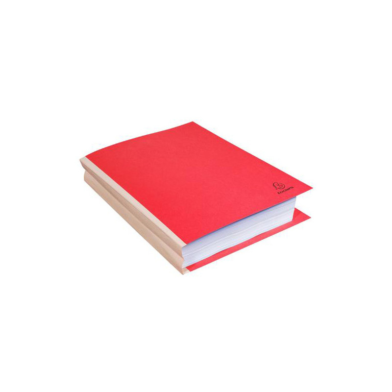 Paquet de 25 chemises rigides FOREVER dos toilé, rouge