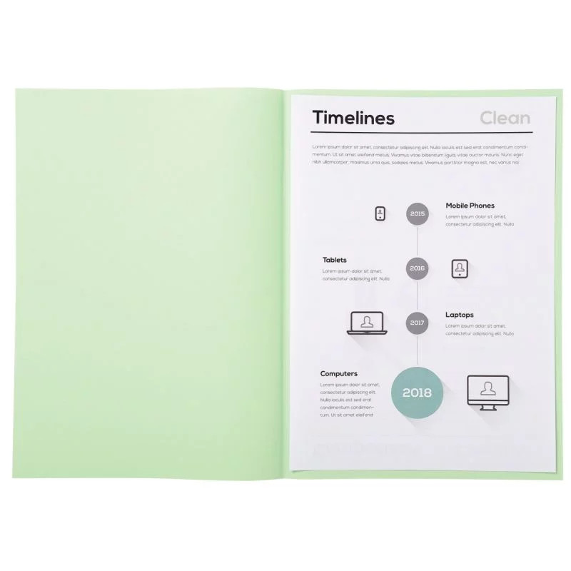 Paquet de 250 sous-chemises 60g format 22x31 cm vert clair