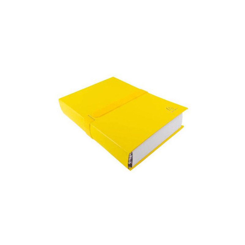 Chemise extensible en balacron avec velcro et rabat, jaune