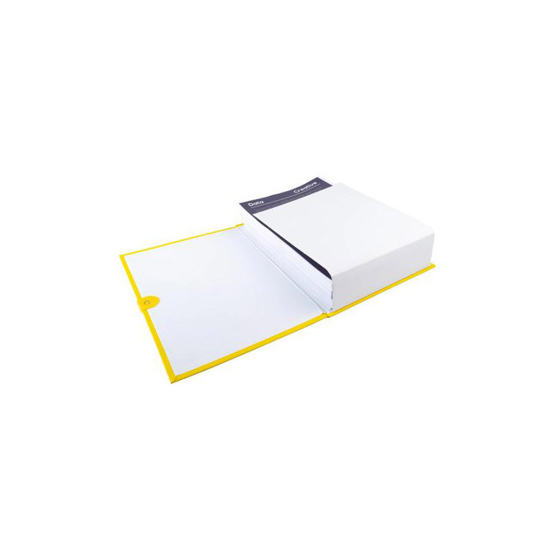 Chemise extensible en balacron avec velcro et rabat, jaune