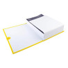 Chemise extensible en balacron avec velcro et rabat, jaune