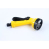 Pistolet d'arrosage réglable plastique 5 jets Jaune - 5600939