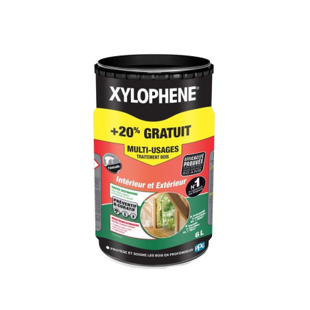 Traitement du bois multiusage XYLOPHENE multi-usages 5 l + 20% gratuit