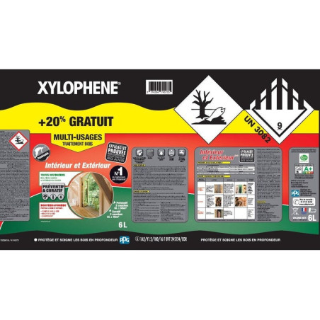 Traitement du bois multiusage XYLOPHENE multi-usages 5 l + 20% gratuit