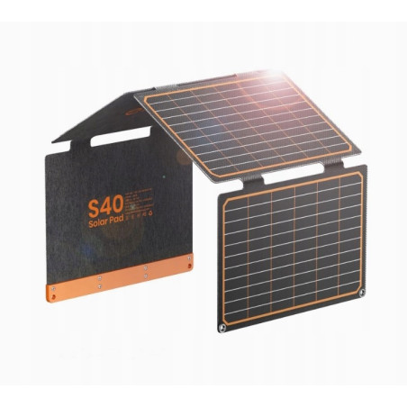 Panneau solaire touristique portable 40W Noir - FLEXSOLAR - PANO_C_SI_S40