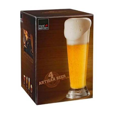 Lot de 4 verres à bière