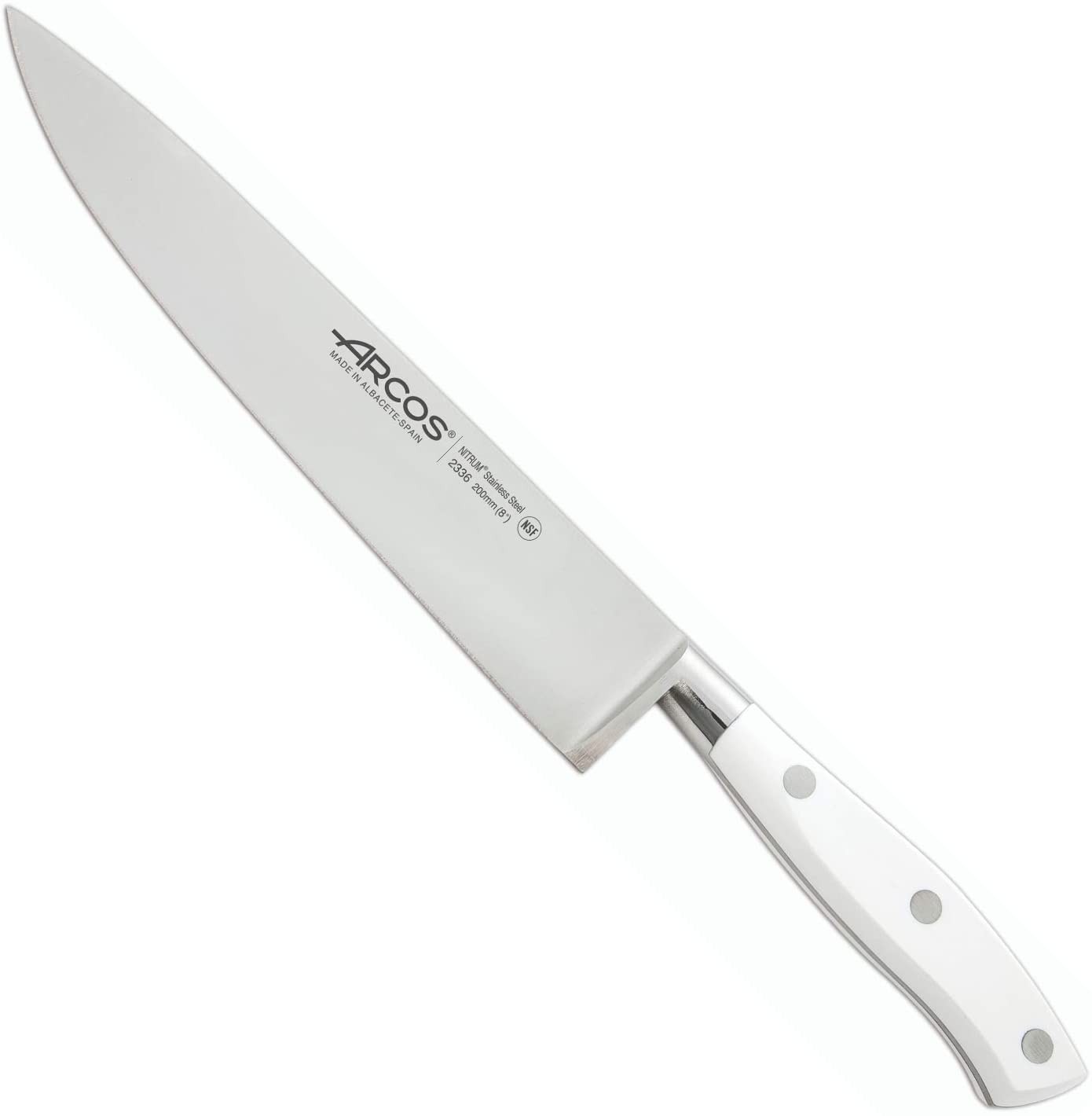 Arcos Couteaux de Table - Set de Couteaux à Steak 4 pièces (4 Couteaux) -  Monobloc d'une Pièce Acier Inoxydable Couleur Argent