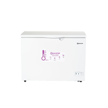 Congélateur coffre 155L Blanc - KRYSTER - KC155EWH-P