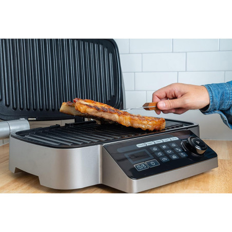 Grill électrique 2100W Gris/Noir - SAUTER - GRILS2100
